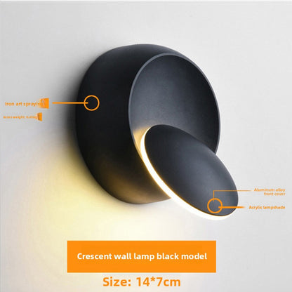 Adjustable Crescent LED Wall Lamp