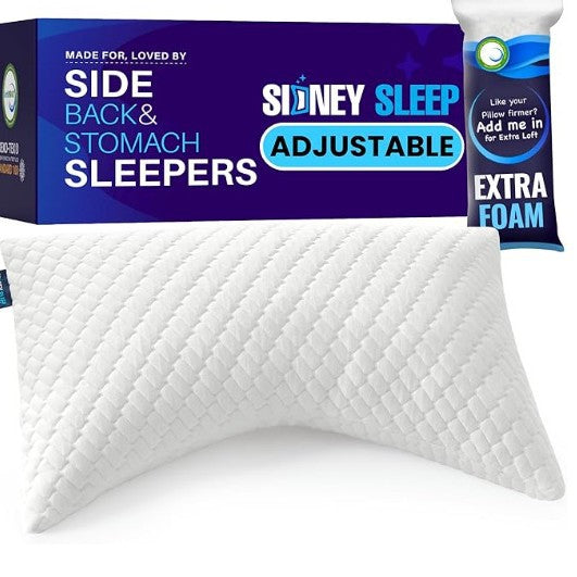 Adjustable Crescent Memory Foam Pillow