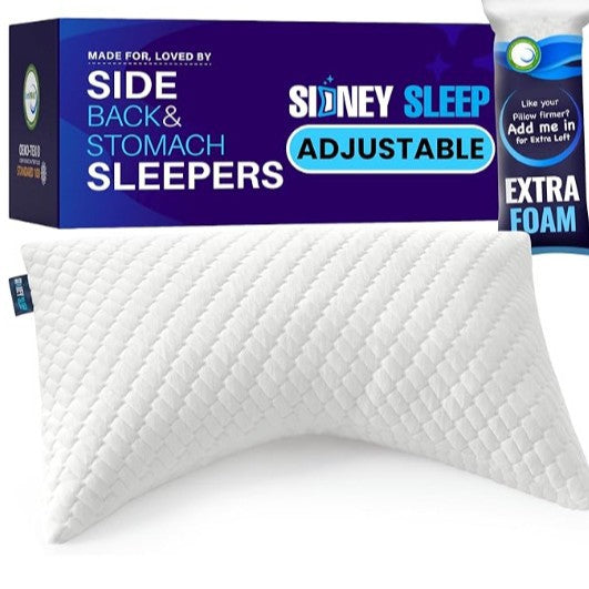 Adjustable Crescent Memory Foam Pillow