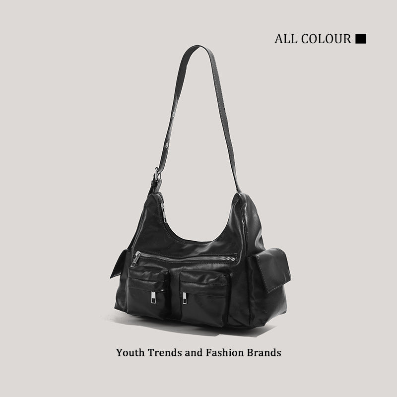 Adjustable Crossbody Tote Bag with Multiple Pockets