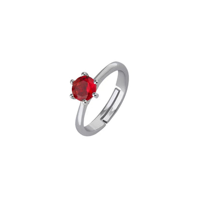 Adjustable Crown Zirconia Couple Rings for Men and Women