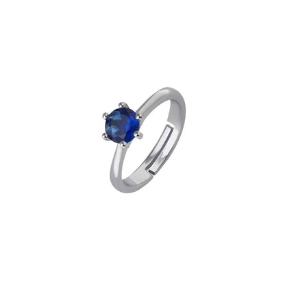 Adjustable Crown Zirconia Couple Rings for Men and Women