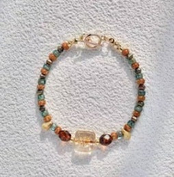 Adjustable Crystal Geometric Ring