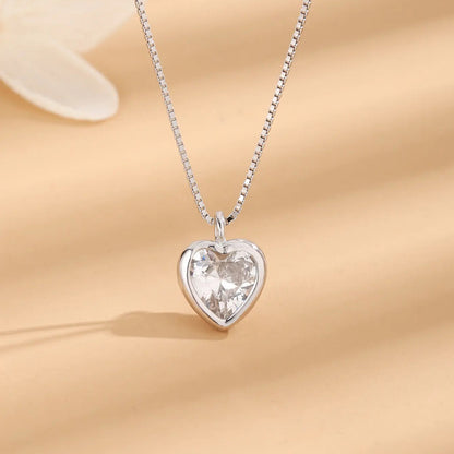 Adjustable Crystal Heart Necklace