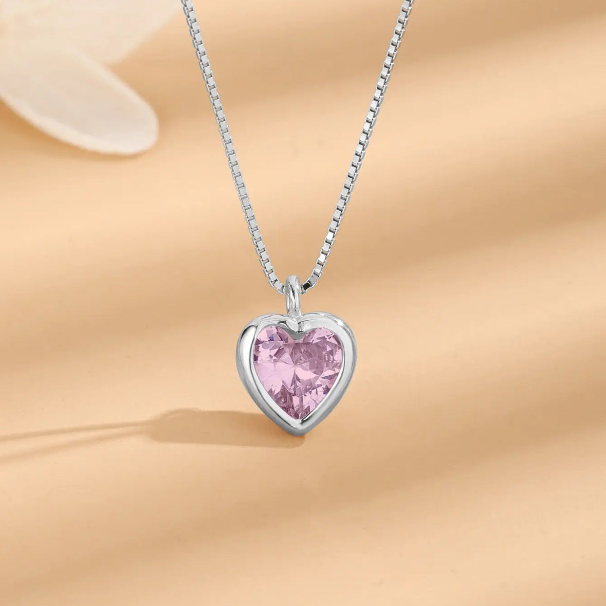Adjustable Crystal Heart Necklace