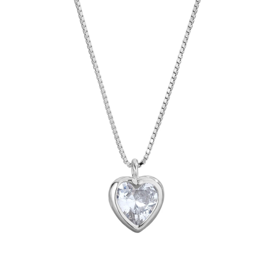 Adjustable Crystal Heart Necklace