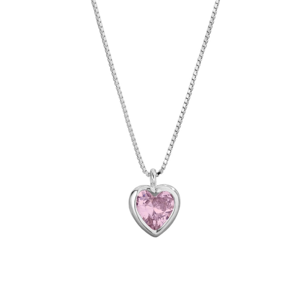 Adjustable Crystal Heart Necklace