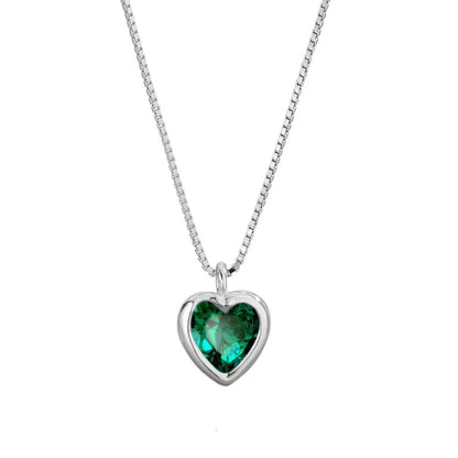 Adjustable Crystal Heart Necklace