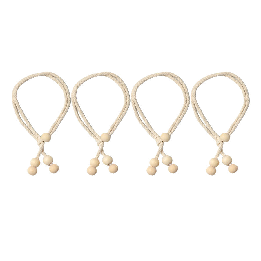 Adjustable Curtain Tie Rope with Beaded Design