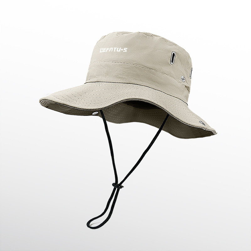 Adjustable Desert Sun Hat with Face Mask and Neck Guard