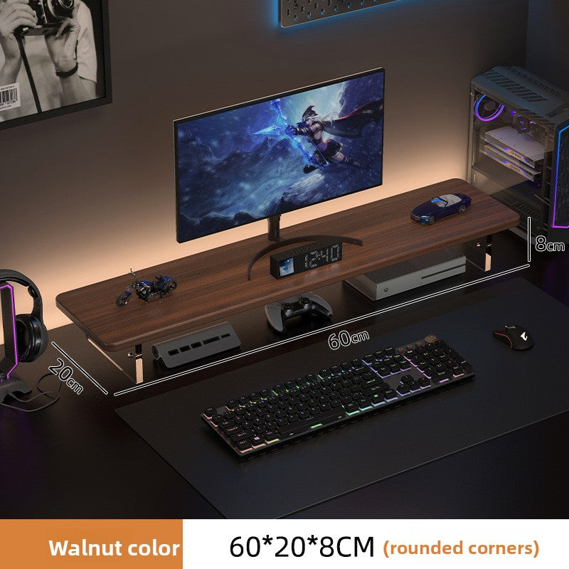 Adjustable Desktop Monitor Stand with Storage
