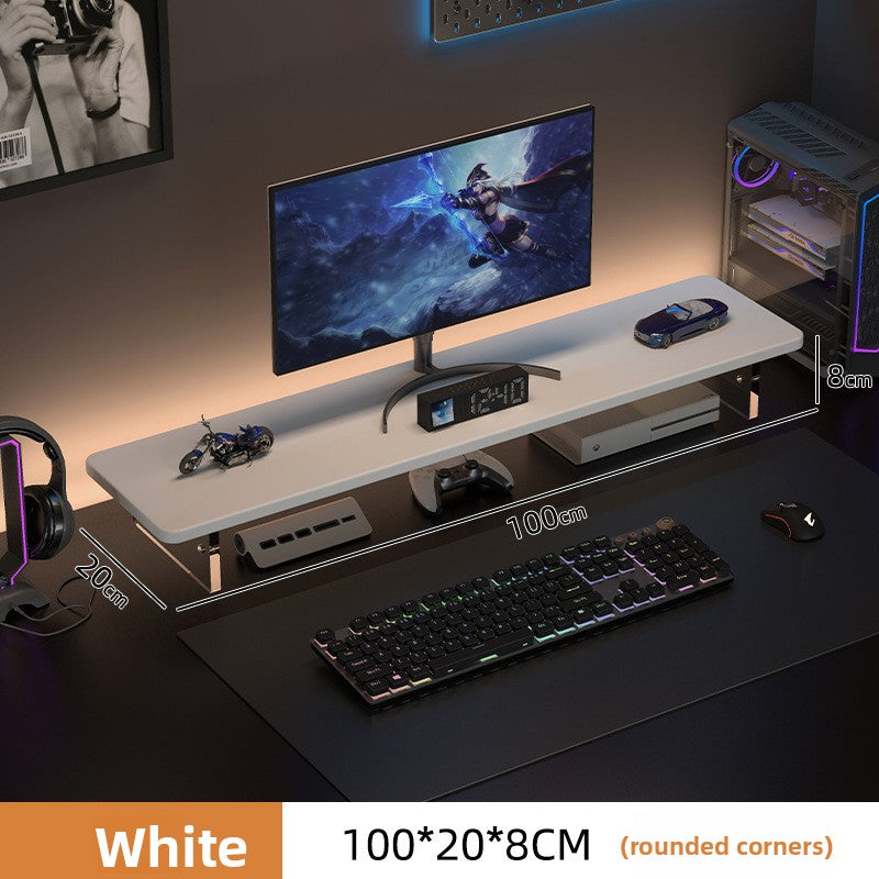 Adjustable Desktop Monitor Stand with Storage