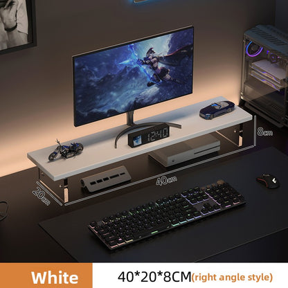 Adjustable Desktop Monitor Stand with Storage