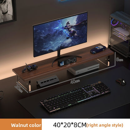 Adjustable Desktop Monitor Stand with Storage