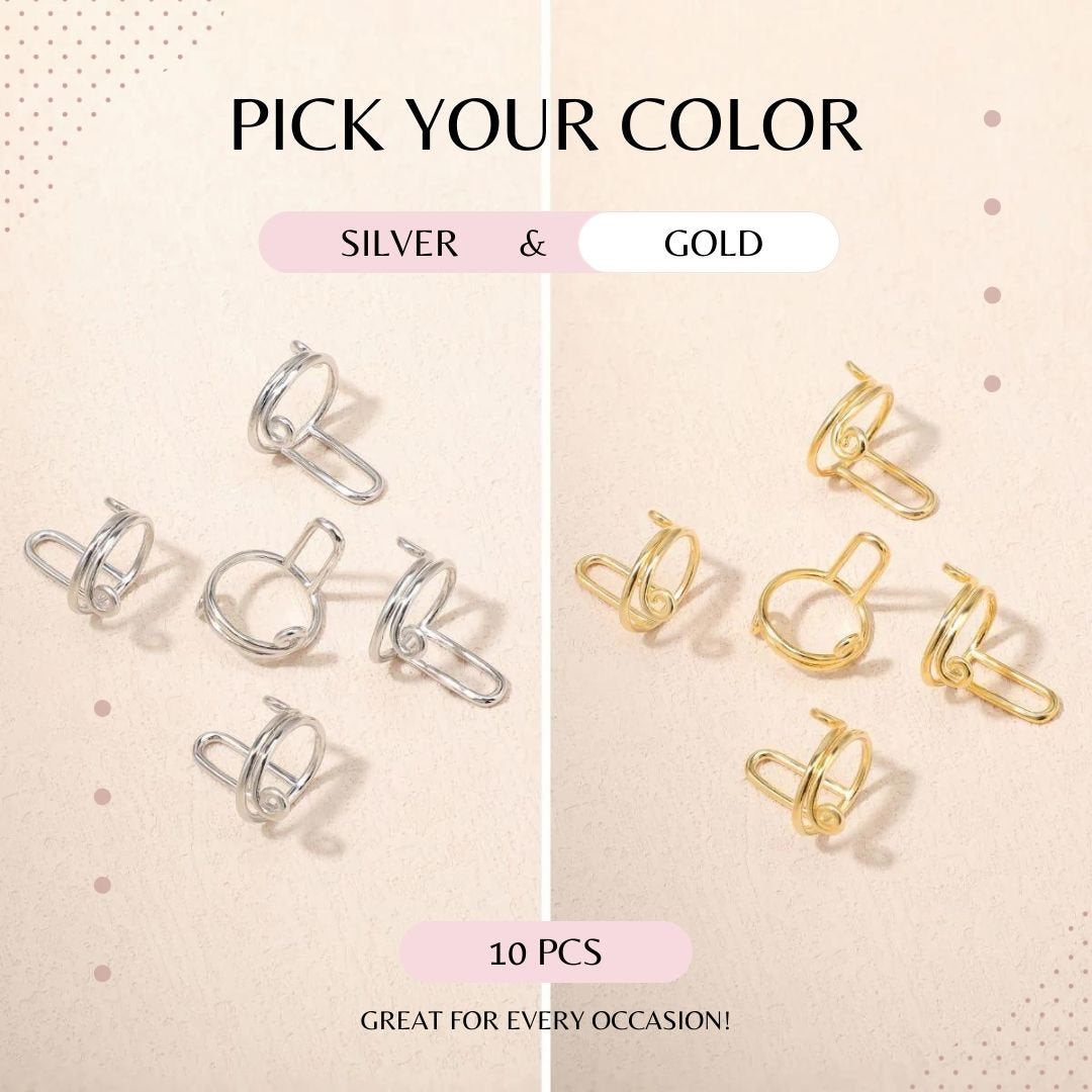 Adjustable Detachable Nail Rings Set