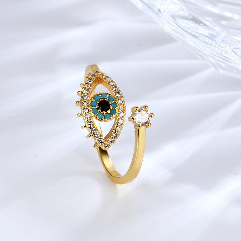 Adjustable Devil's Eye Ring