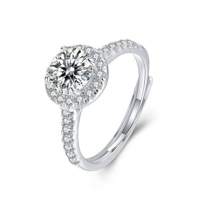 Adjustable diamond ring