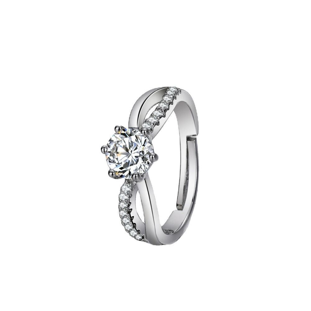 Adjustable diamond ring