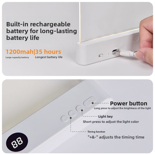 Adjustable Digital Tablet Reading Light with Timer