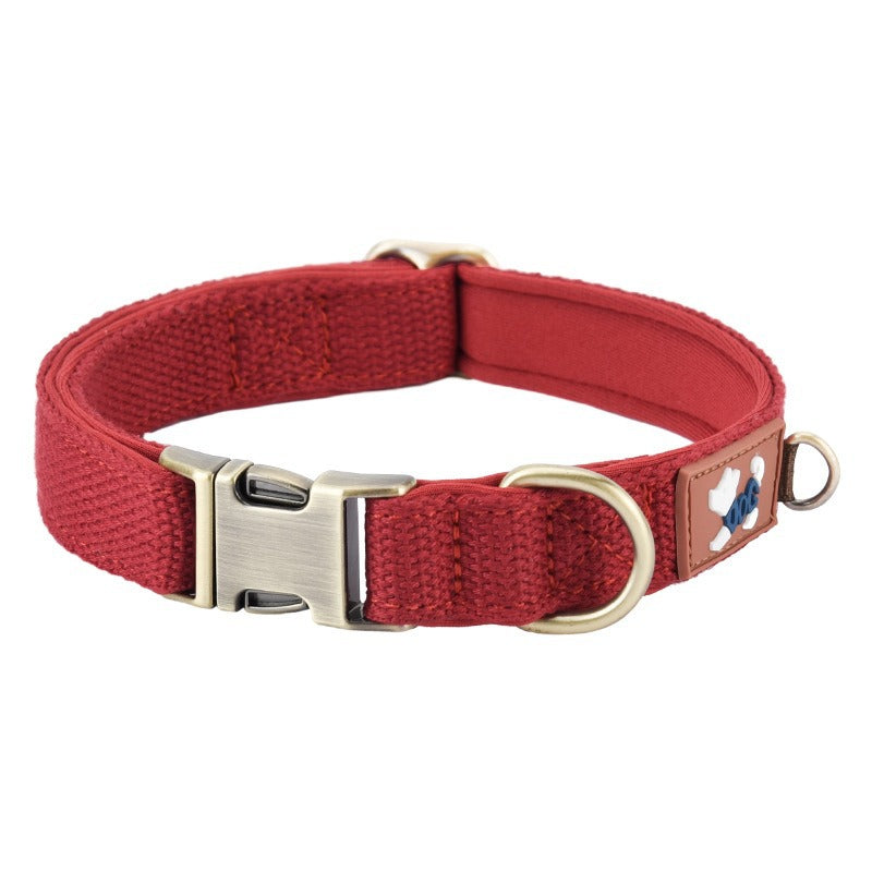 Adjustable Dog Collar with Cotton Lining
