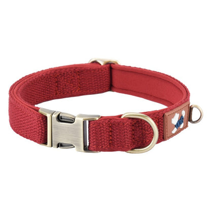 Adjustable Dog Collar with Cotton Lining