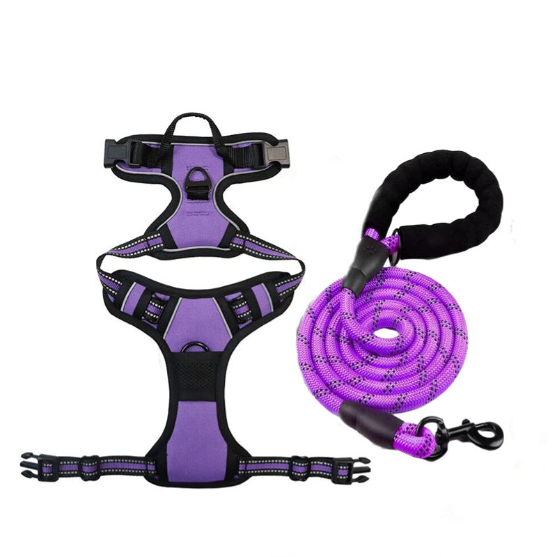 Adjustable Dog Leash and Chest Strap