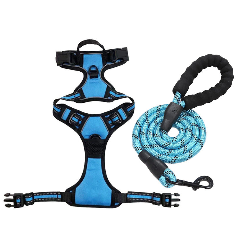 Adjustable Dog Leash and Chest Strap