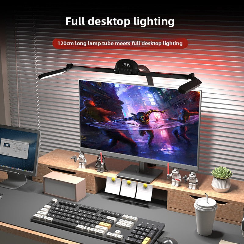 Adjustable Dual-head LED Desk Lamp with Gooseneck