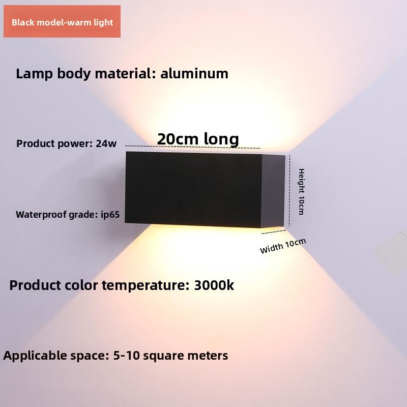 Adjustable Dual Head Outdoor Wall Light