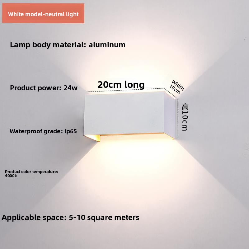 Adjustable Dual Head Outdoor Wall Light