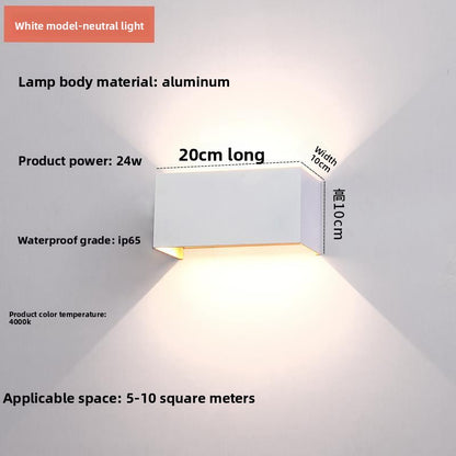 Adjustable Dual Head Outdoor Wall Light