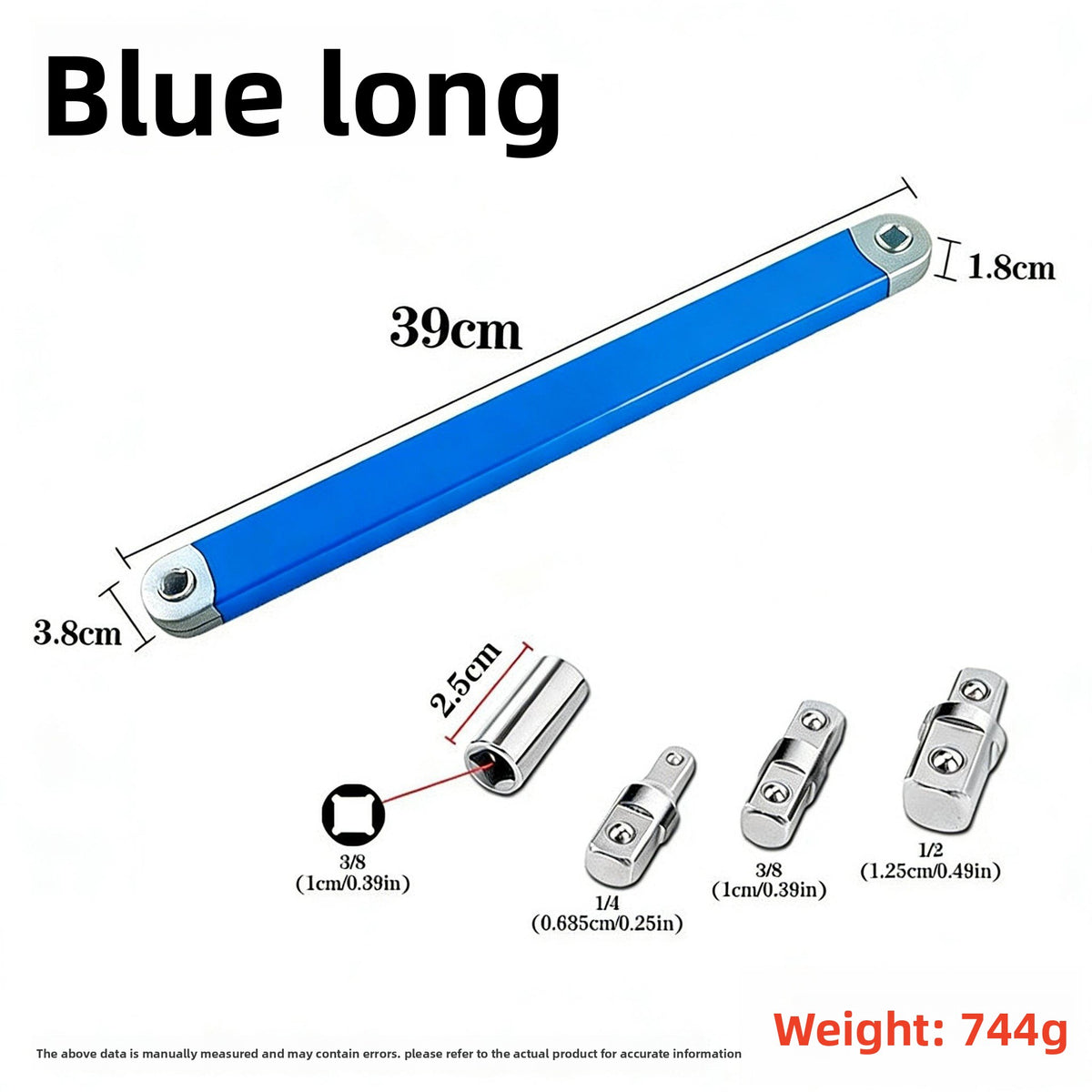 Adjustable Dual Head Ratchet Extension Wrench Set