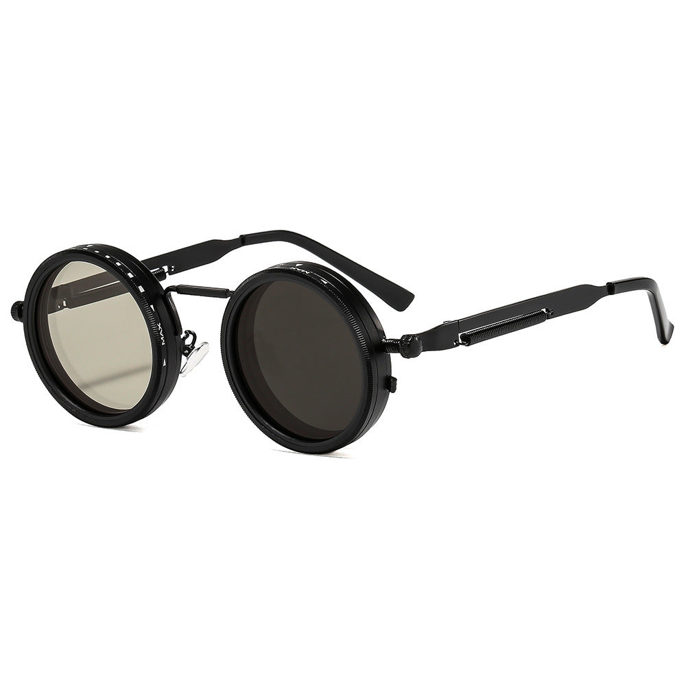 Adjustable Dual Polarized Sunglasses with Aluminum Frame