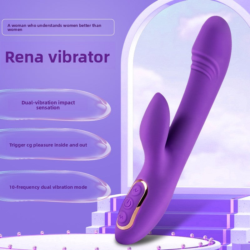 Adjustable Dual Vibration Masturbation Device for Women