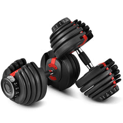 24kg scale red adjustable dumbbell