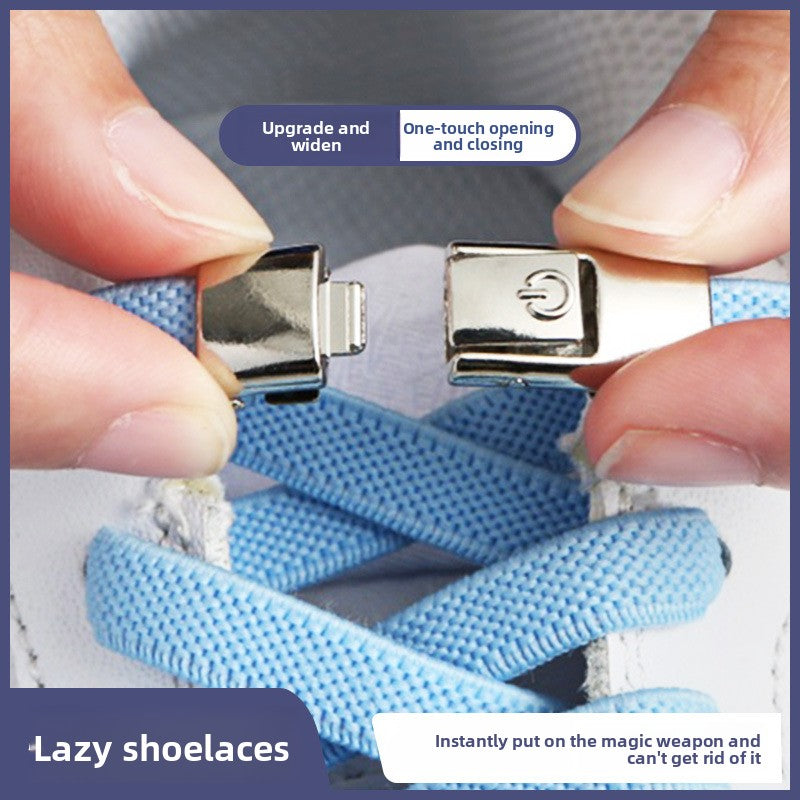 Adjustable Elastic Shoelaces with Quick-Release Buckle