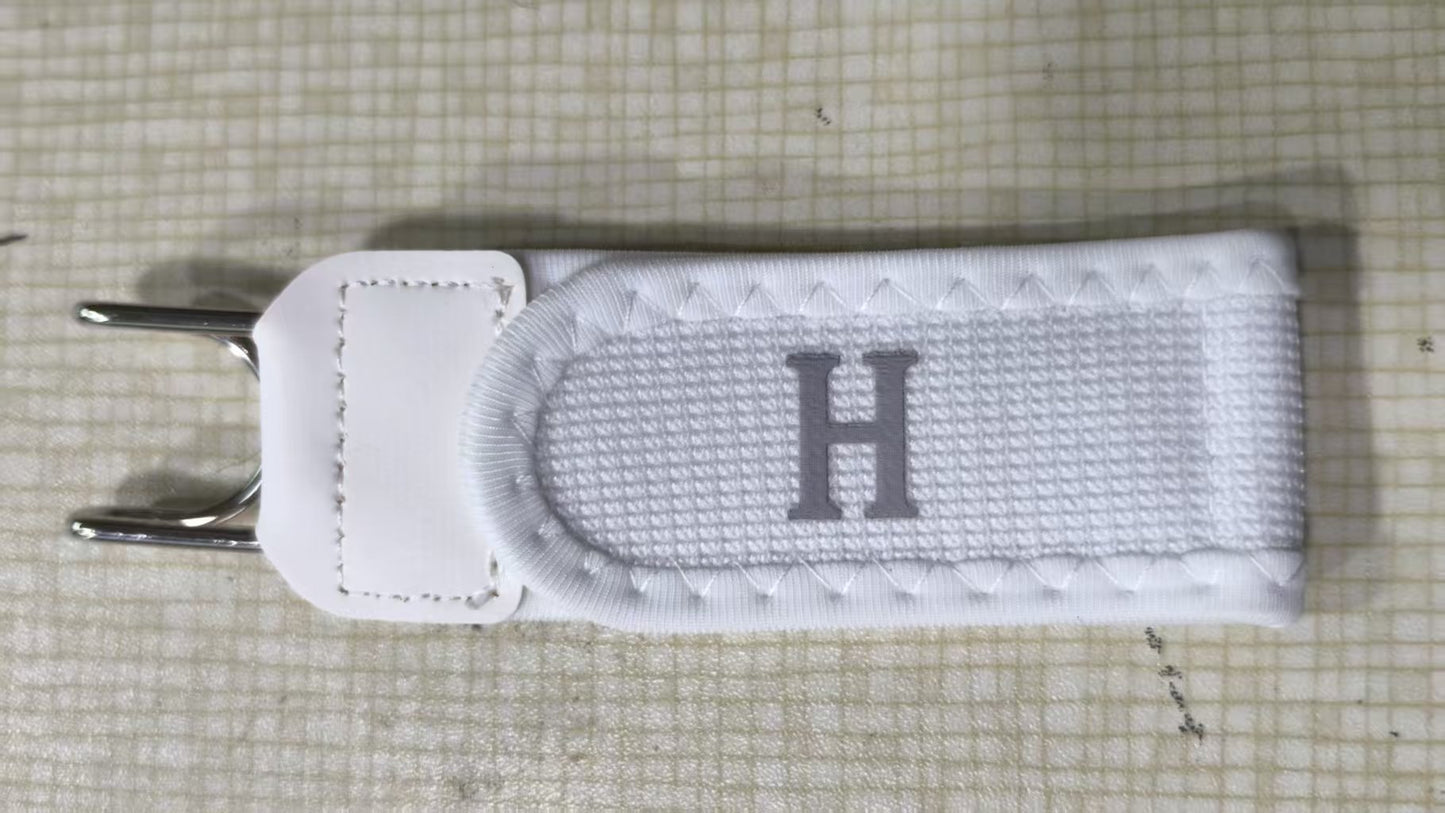Adjustable Elastic Waist Belt with Metal Hook