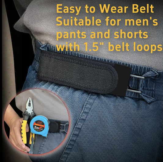 Adjustable Elastic Waist Belt with Metal Hook