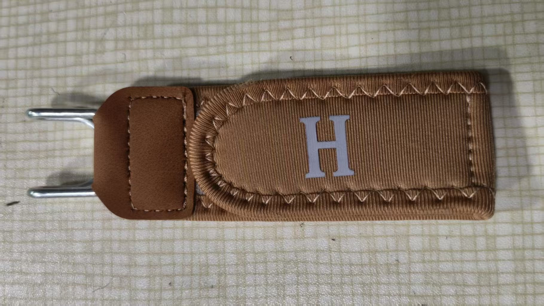 Adjustable Elastic Waist Belt with Metal Hook