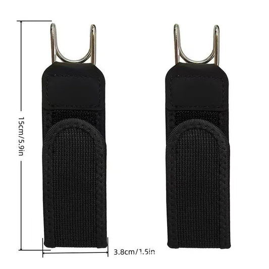 Adjustable Elastic Waist Belt with Metal Hook
