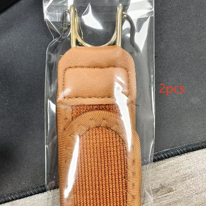Adjustable Elastic Waist Belt with Metal Hook