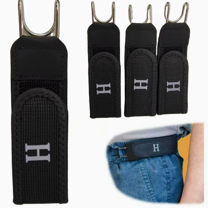 Adjustable Elastic Waist Belt with Metal Hook