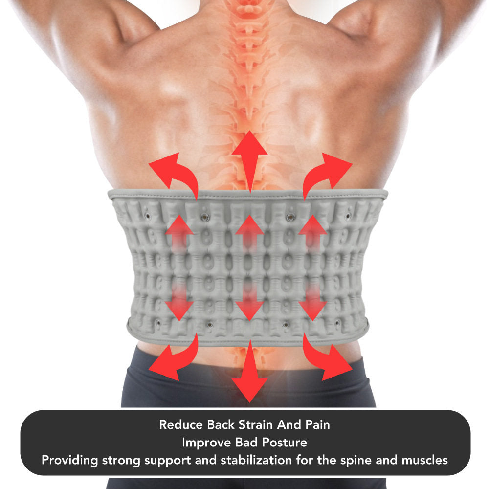 Adjustable Electric Heating Waist Belt with Massage and Red Light