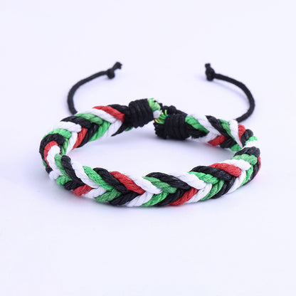 Adjustable Ethnic Beaded Bracelet
