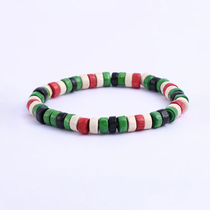 Adjustable Ethnic Beaded Bracelet