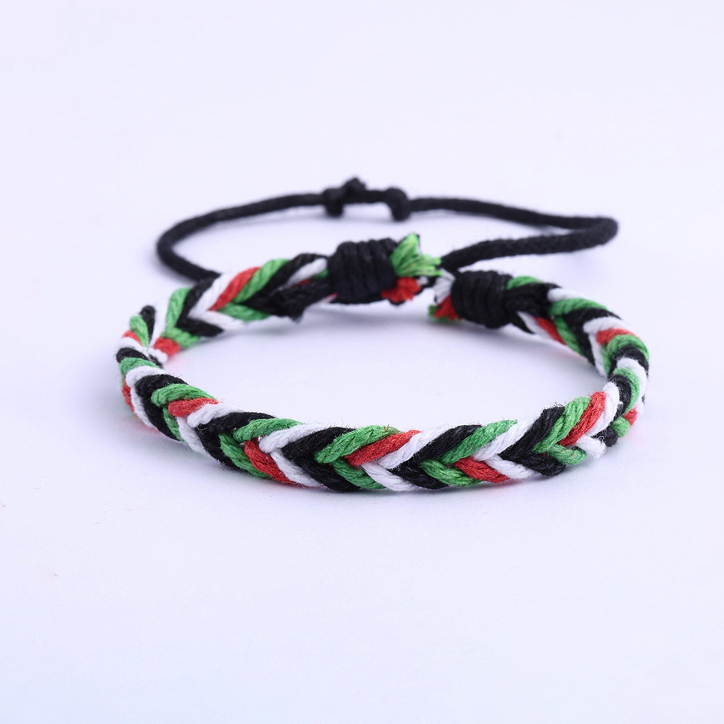 Adjustable Ethnic Beaded Bracelet
