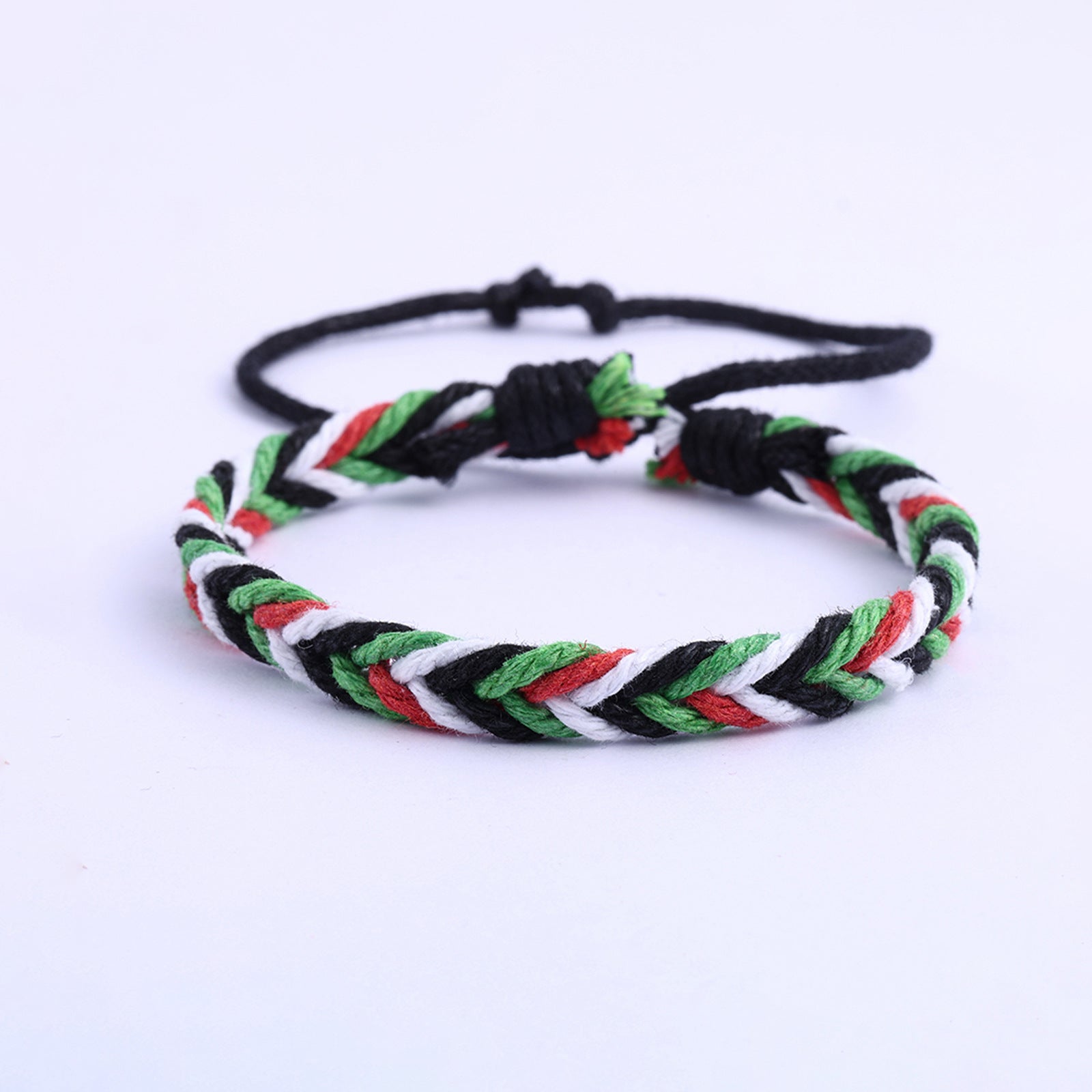 Adjustable Ethnic Beaded Bracelet