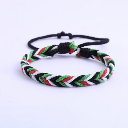 Adjustable Ethnic Beaded Bracelet