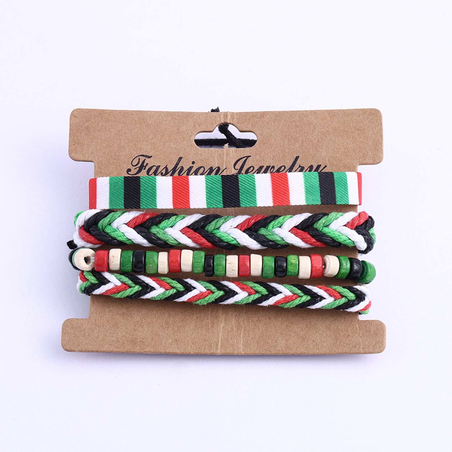 Adjustable Ethnic Beaded Bracelet
