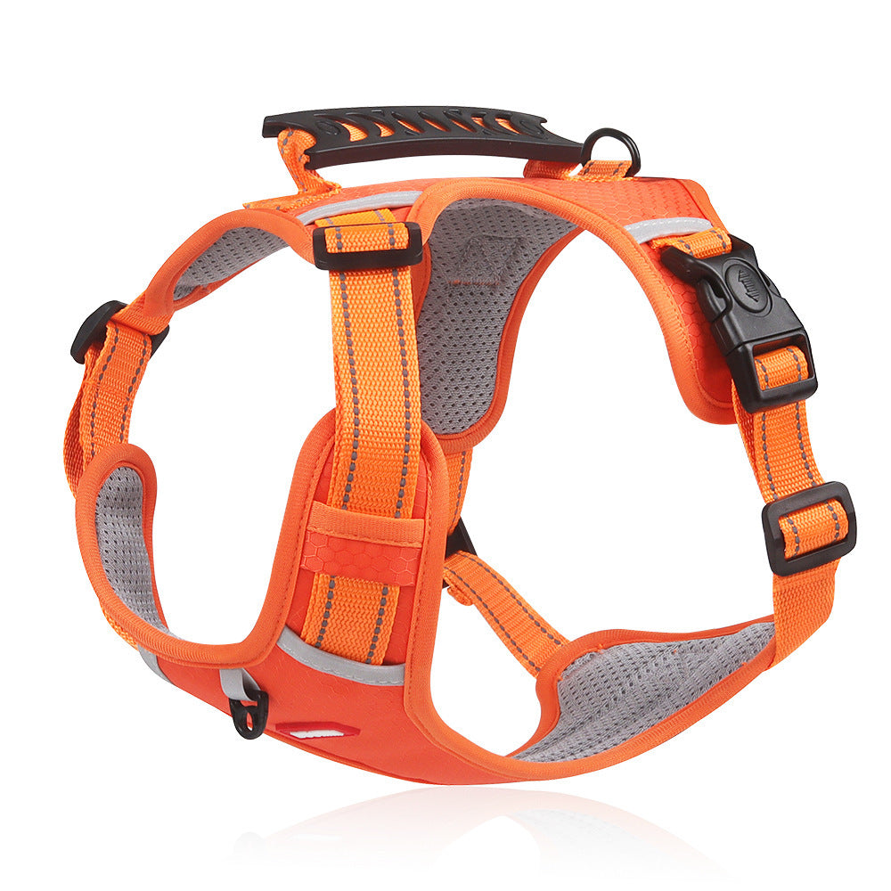 Adjustable Explosion-Proof Dog Harness with Leash
